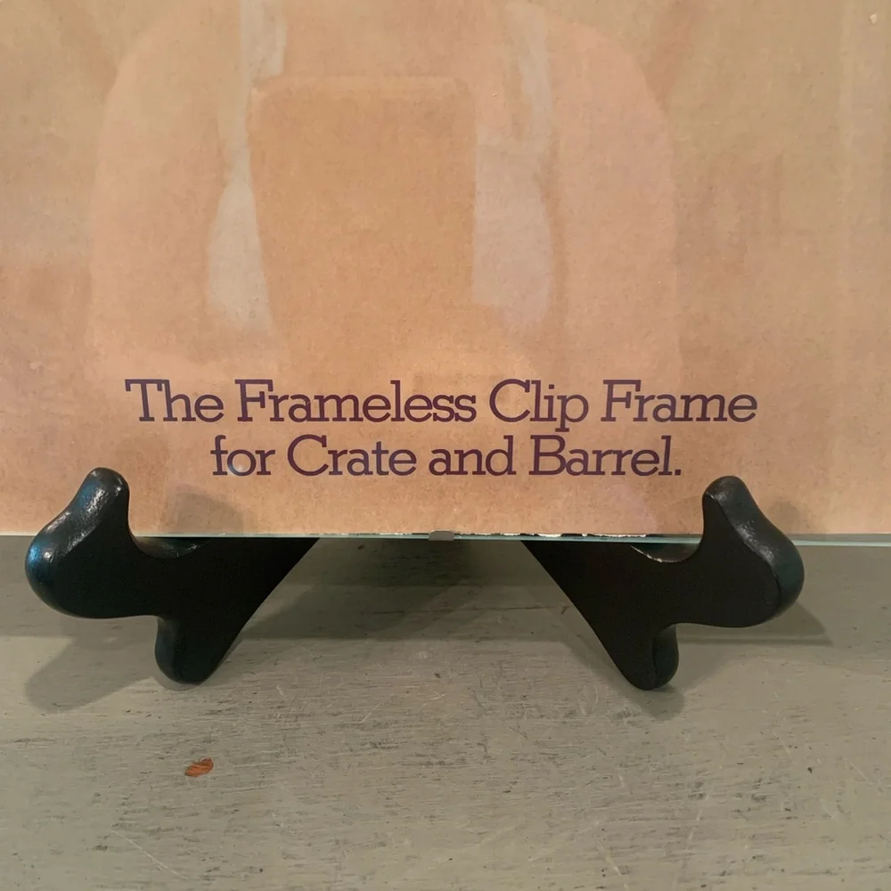 Vintage Crate&Barrel 8X10 Frameless Clip Frame
